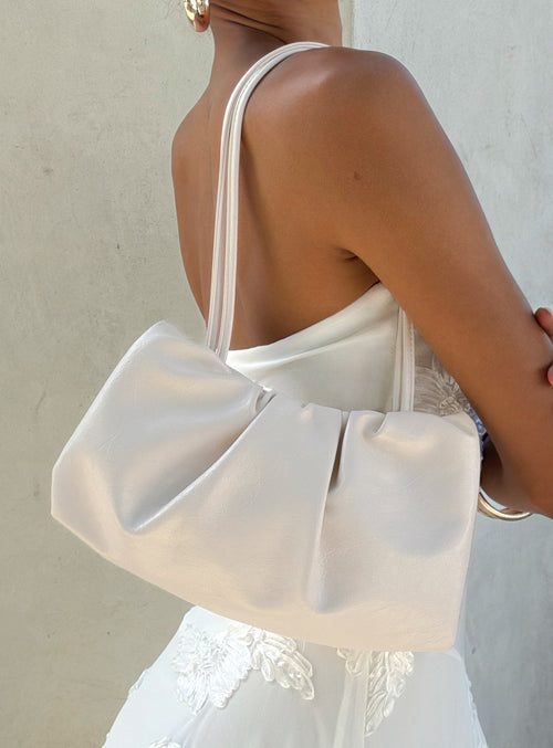 Just Peachy Shoulder Bag White