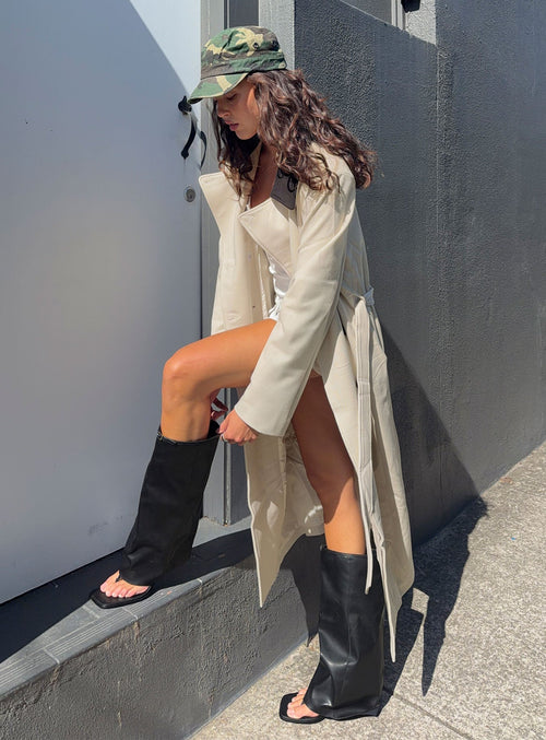 Soho Trench Coat Beige