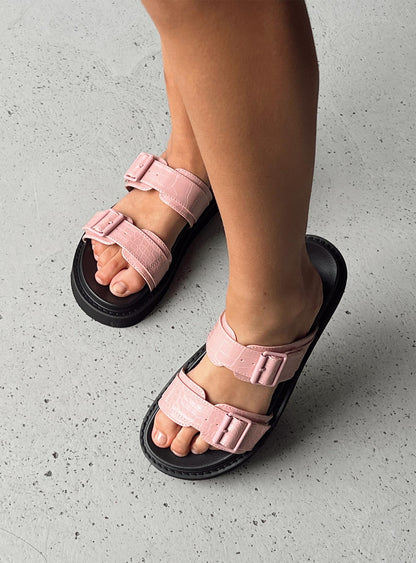 Ma Belle Sandals Pink Croc