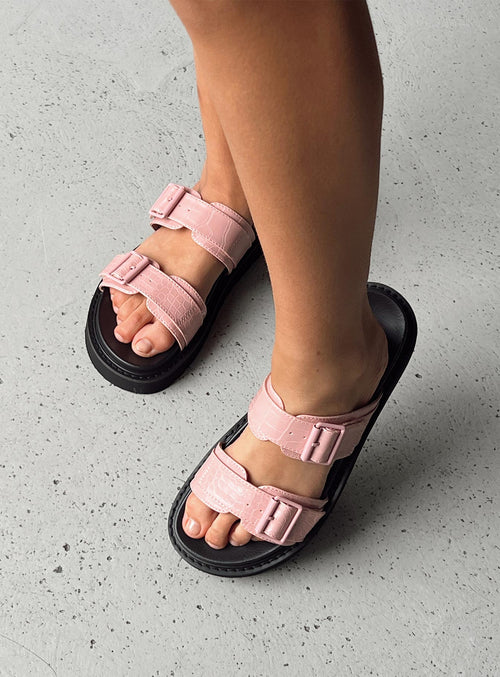 Ma Belle Sandals Pink Croc