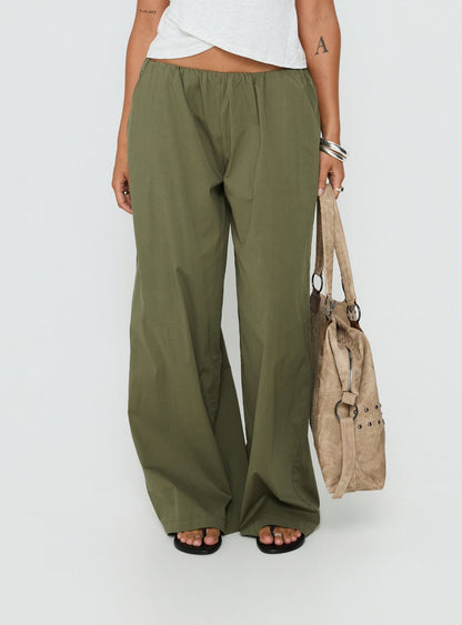 Lunea Concealed Waistband Pants Khaki