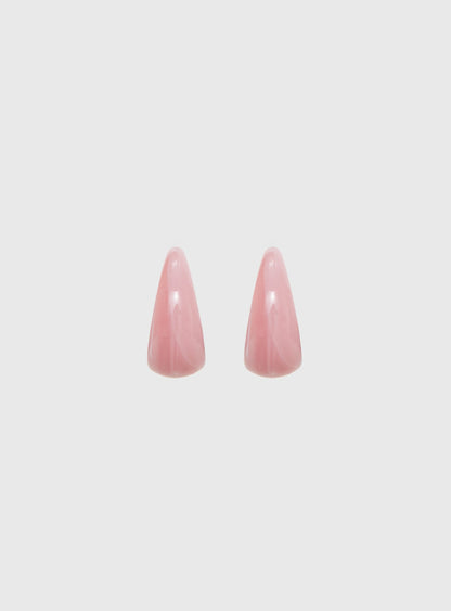 Lindy Hoop Earrings Pink