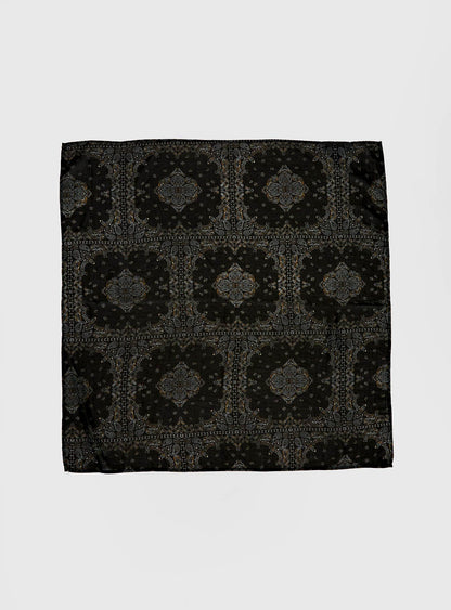 Solara Scarf Black Paisley