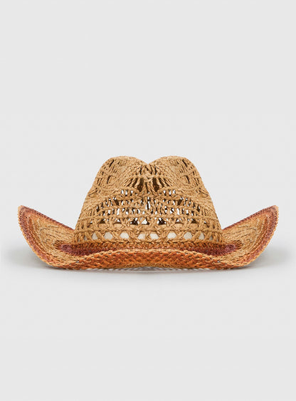 Peace Of Mind Straw Cowboy Hat Tan