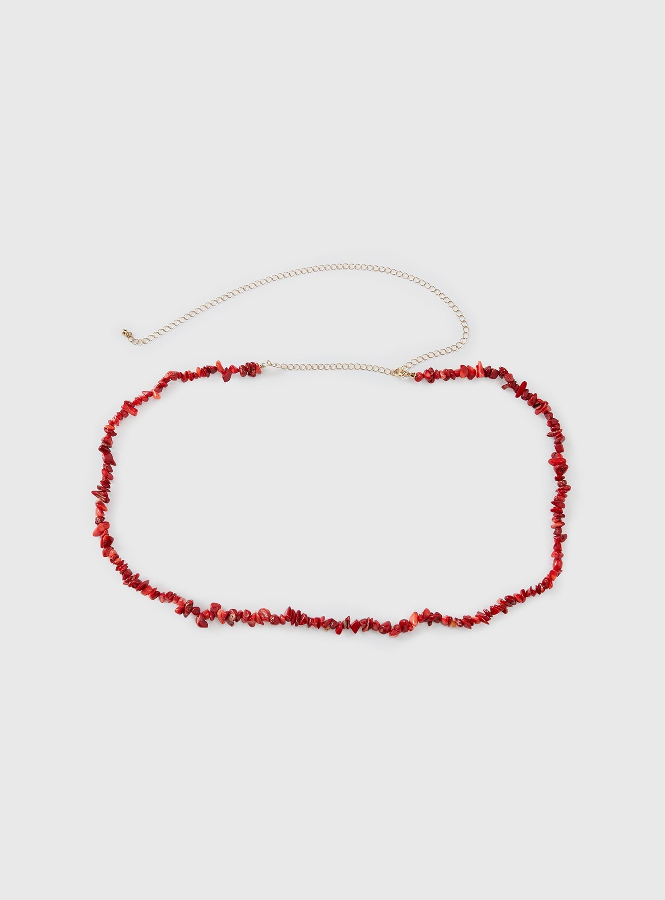The Vice Beaded Belt Red