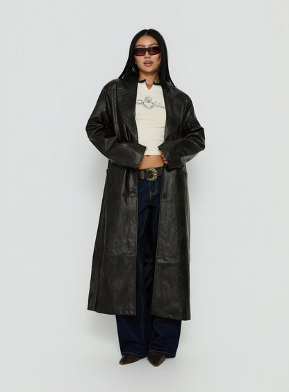 Olsen Coat Washed Onyx