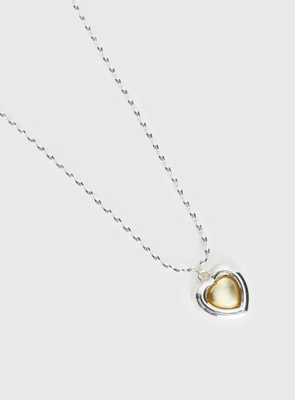 Wishes Granted Dainty Pendant Necklace Silver / Yellow