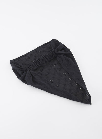 The Amalfi Anglais Headband Black