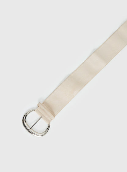 The Other Side Belt Beige / Silver