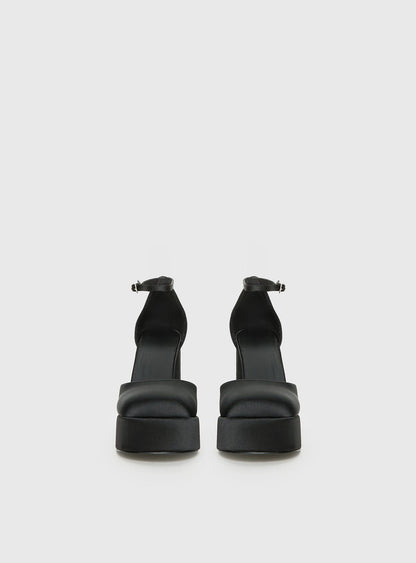 Vogel Platform Heels Black