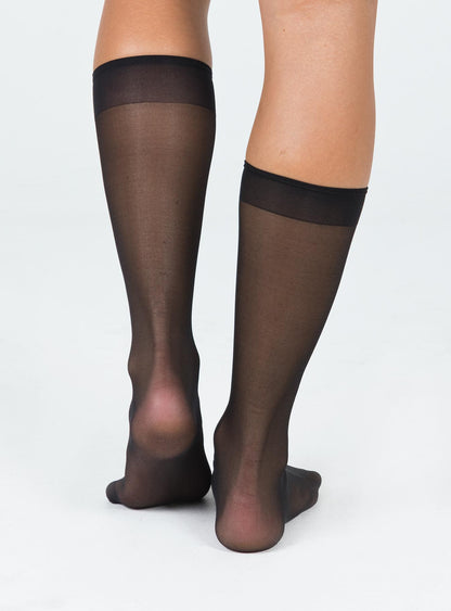 McClair Knee High Stocking Socks Black