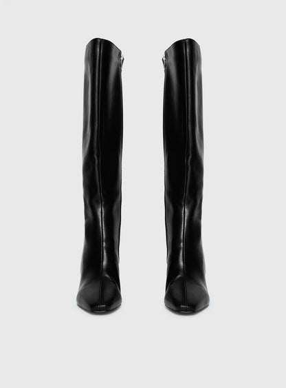 Sawyer Knee High Boots Black