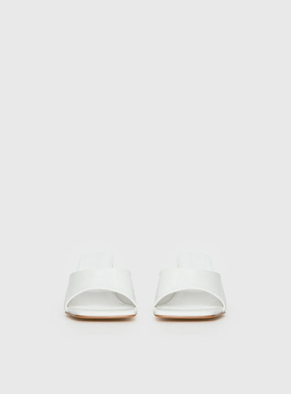 Sunset Boulevard Heels White