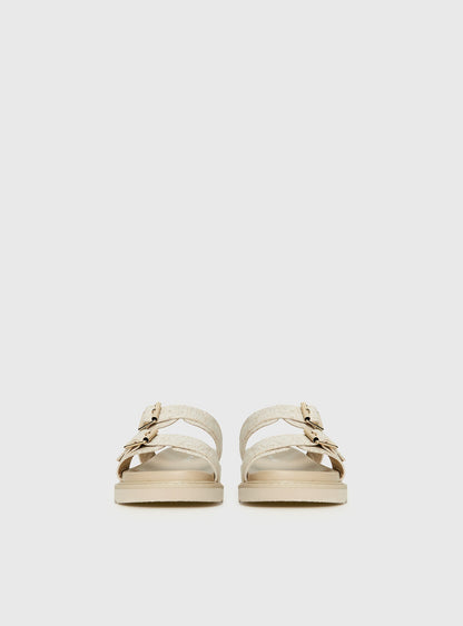 Roxxie Sandals Beige Linen