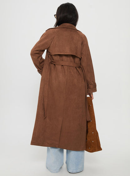 Rectify Trench Coat Brown