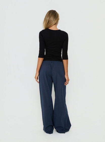Lunea Concealed Waistband Pants Navy