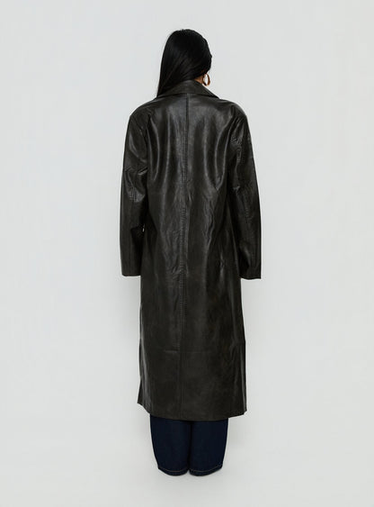 Olsen Coat Washed Onyx
