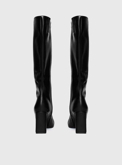 Sawyer Knee High Boots Black