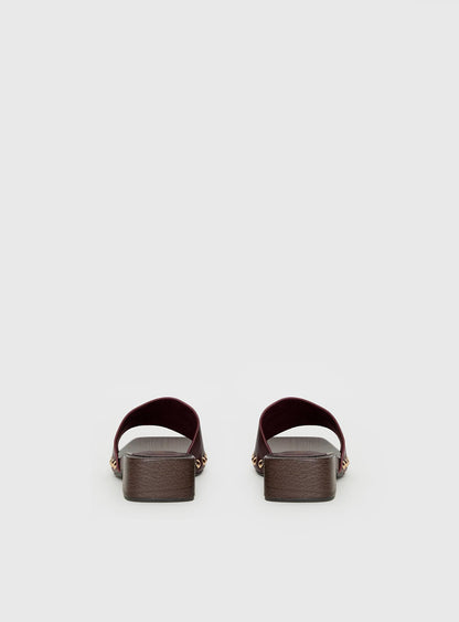 Therapy Zane Stud Detail Sandals Red