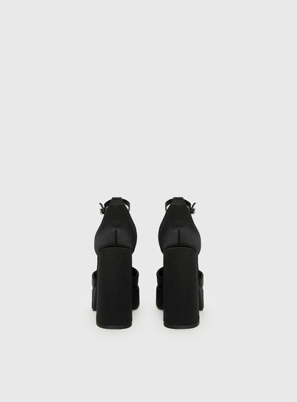 Vogel Platform Heels Black