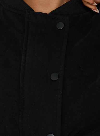 Stick Season Quilted Jacket Black