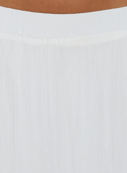 Miriah Maxi Skirt White