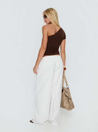 Lunea Concealed Waistband Pants White Tall