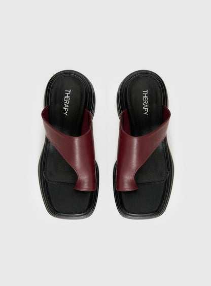 Therapy Finale Platform Sandals Red