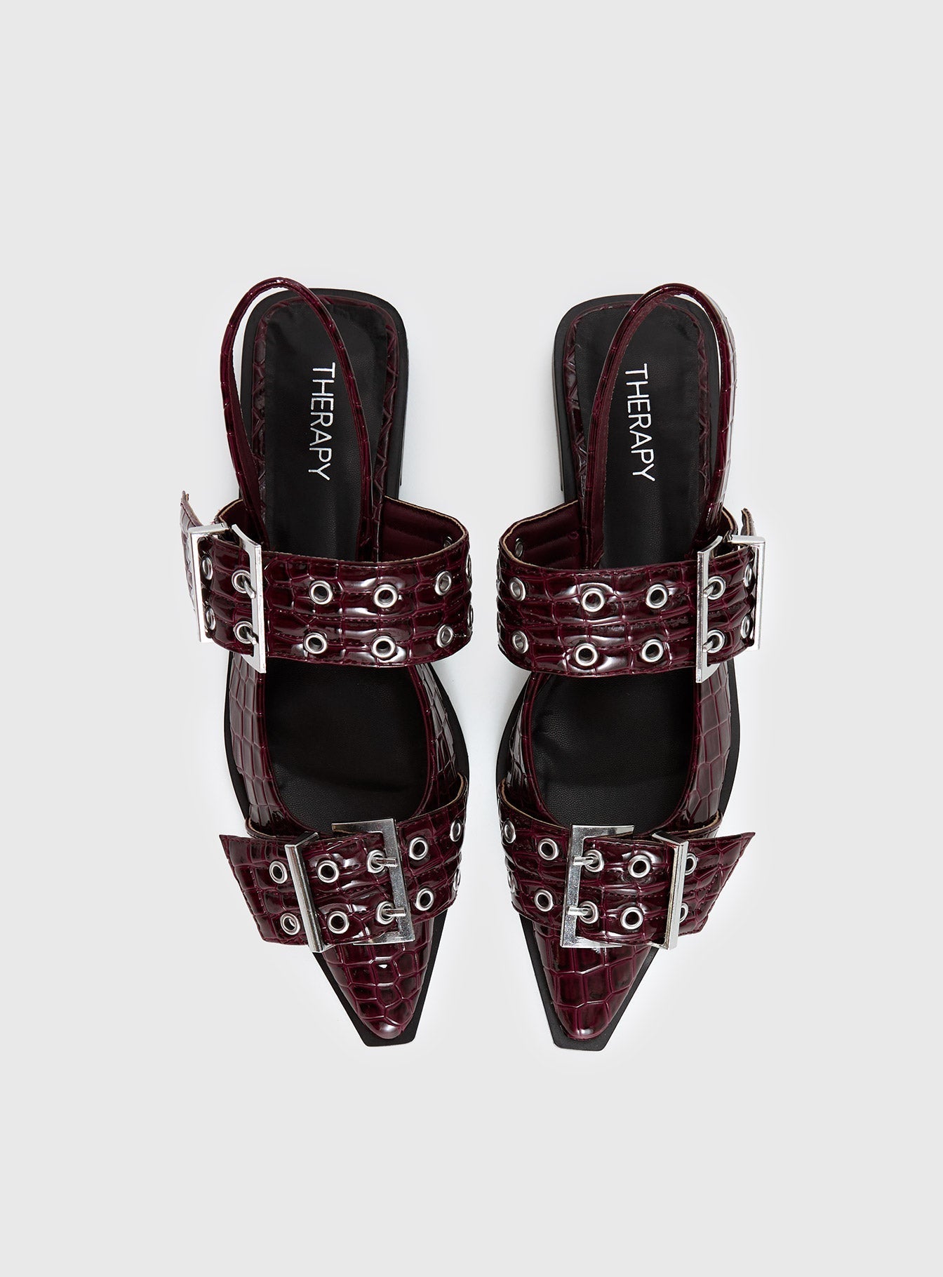 Therapy Matilda Flats Cherry Croc