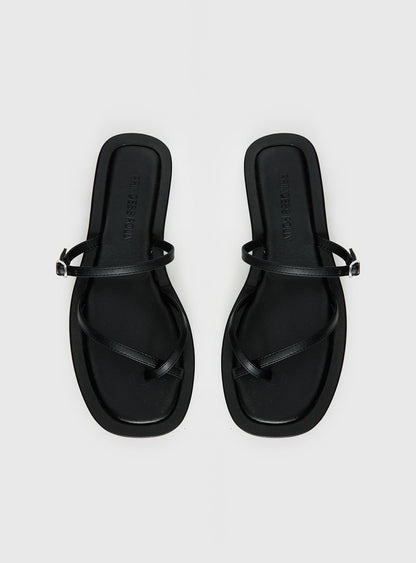 Riki Mini Belt Sandals Black