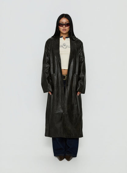 Olsen Coat Washed Onyx