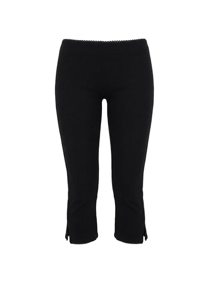 Baseline Rib Capri Pants Black Petite