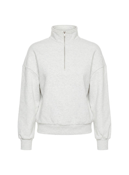 Rozanna 1/4 Zip Jumper Grey Marle