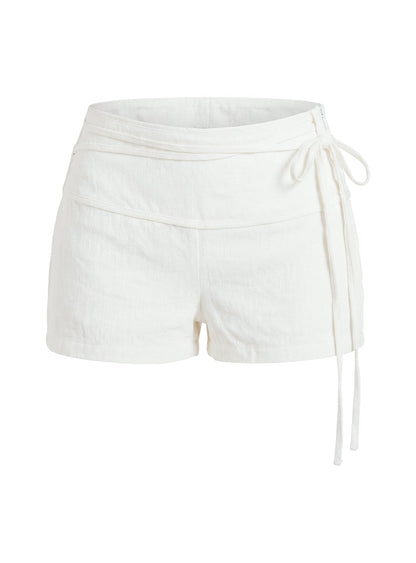Electric Night Shorts White