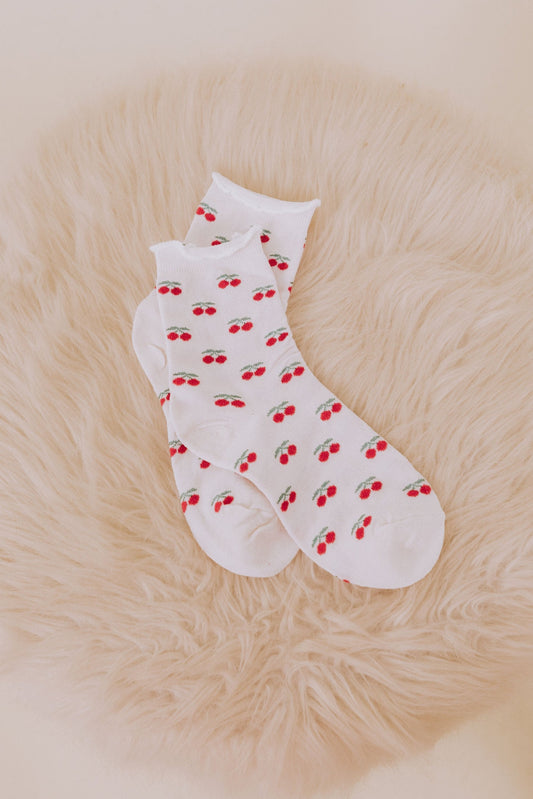 Cherry Girl Socks - 2 Colors!