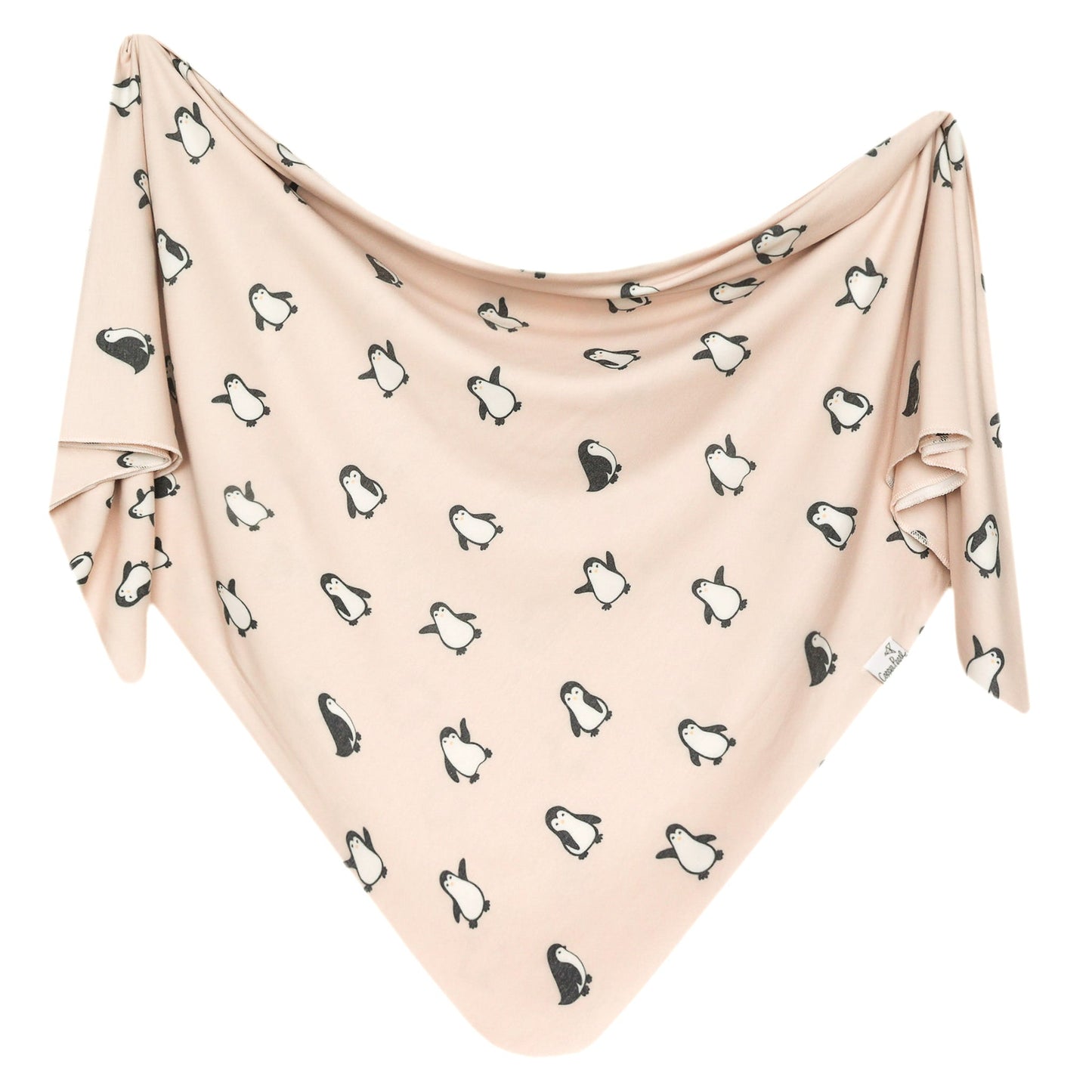 Knit Swaddle Blanket - Penguins