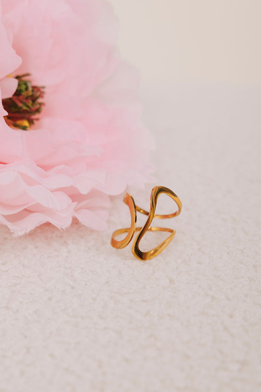 Coastlines Ring - 18K Gold Plated