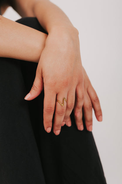 Aperture Ring - 18K Gold Plated