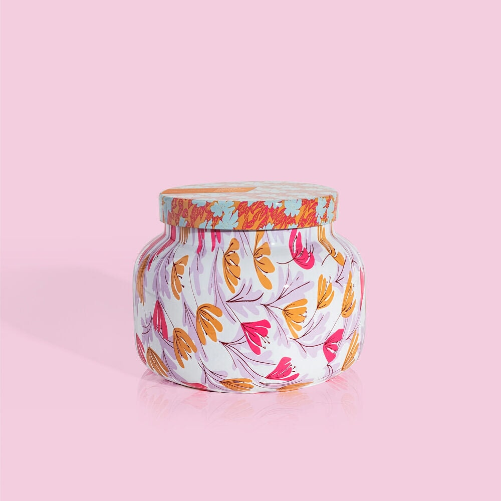CAPRI BLUE - Pineapple Flower Pattern Play Signature Jar, 19 oz