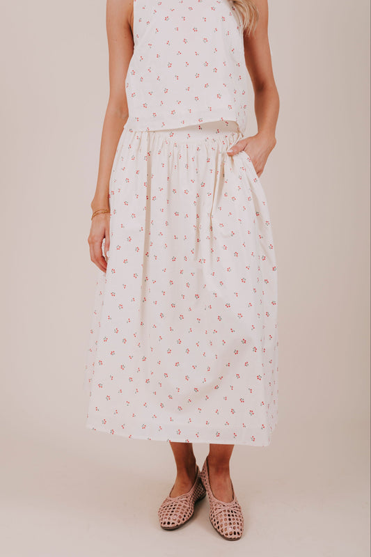 Cherries At The Park Skirt