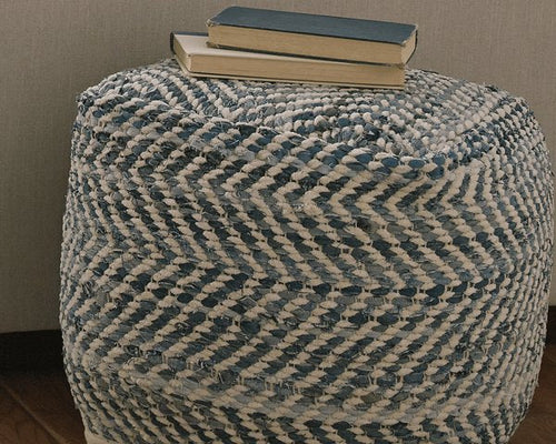Chevron Pouf image