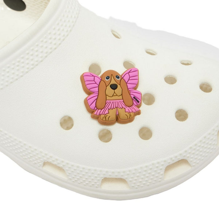 Jibbit Crocs Jibbitz Basset Hound Fairy Unisex