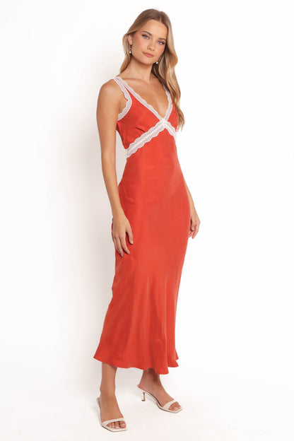 Andie Midi Dress - Blood Orange