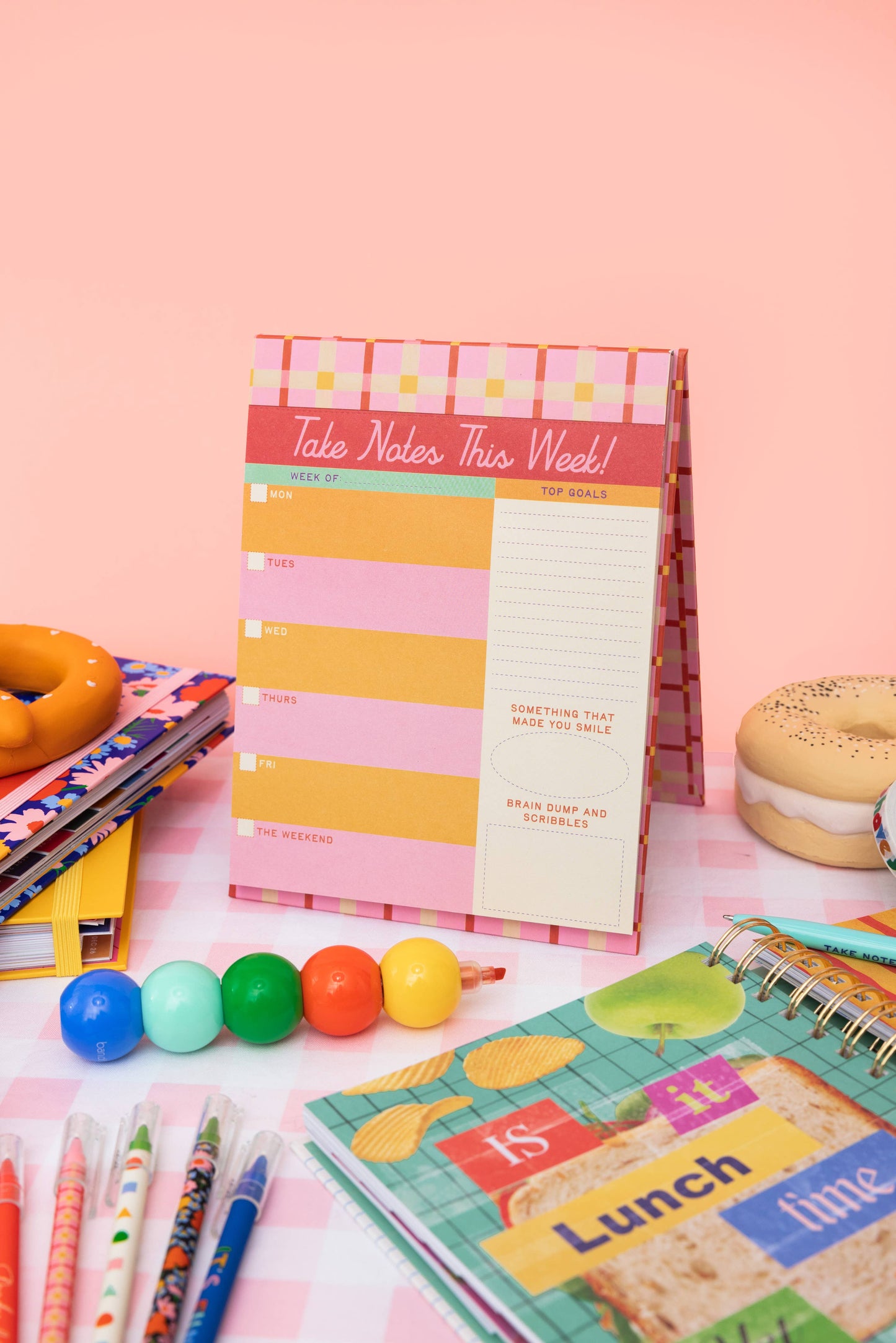 BANDO - Week to Week Desk Planner, Take Notes This Week